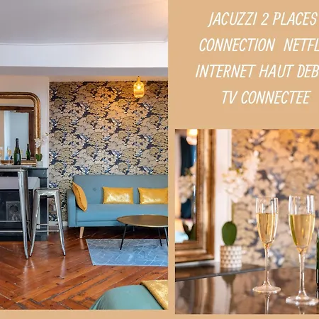 Le Lovely Cosy Jacuzzi Centre-ville Wifi Apartamento *